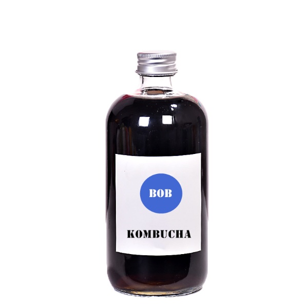 Boston Round Glass Bottle 14oz