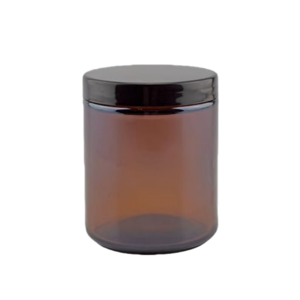 8oz Amber Glass Jars with Lids Candle Jars  - 副本