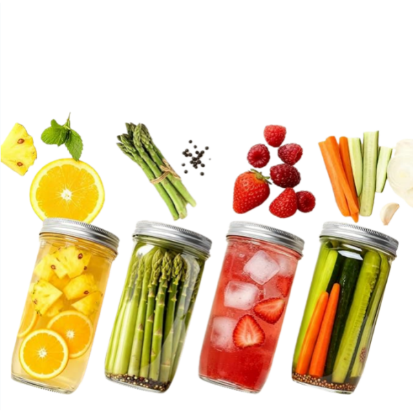 24 oz Mason Jars Wide Mouth with Lid - 副本 - 副本