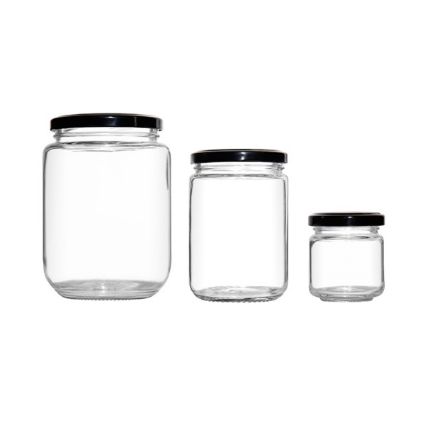 Straight Sided Jars with Screw Lid