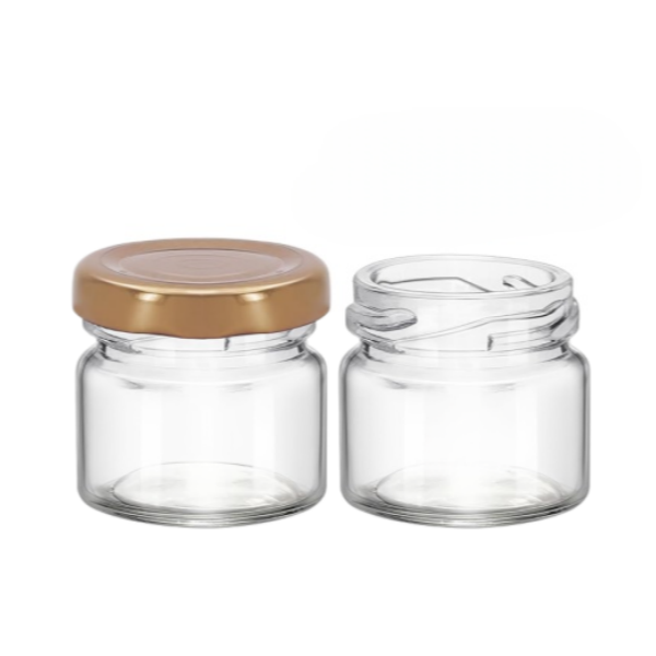 1oz Small Glass Jars with Lids, Mini Honey Jars